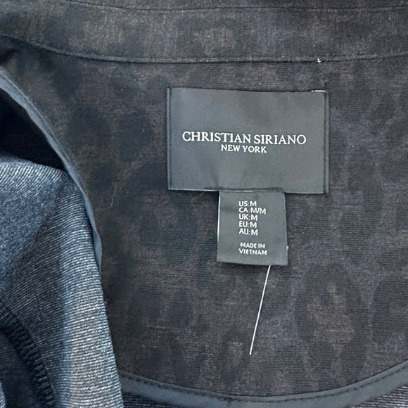 Christian Siriano Blazer Leopard Animal Print Open Jacket Mob Wife Size Medium - Picture 8 of 12